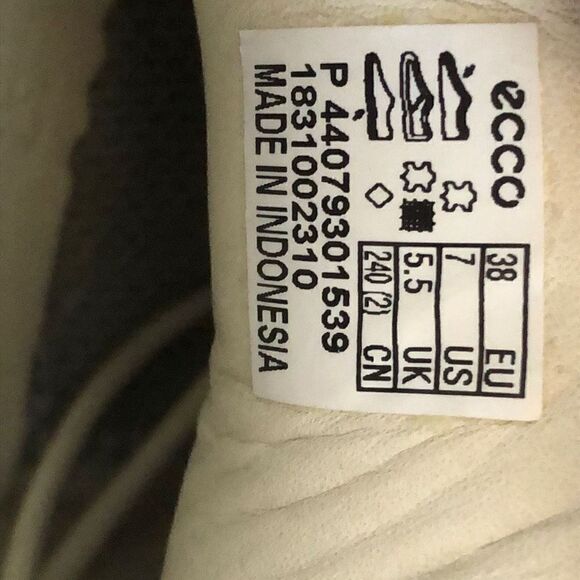 Ecco Women's Full Grain Soft 8 Sneaker Gray Size 7 - Picture 6 of 6